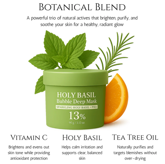 Holy Basil Bubble Deep Mask